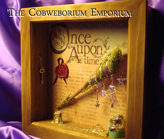 Close up details showing the hidden key to the magic of the Once Upon a Wand made by Cobwebs