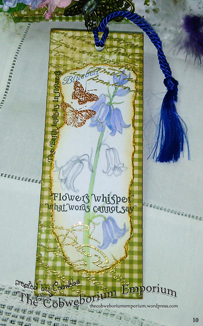 One side of the bookmark