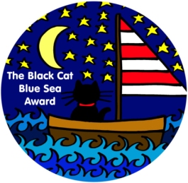black-cat-blue-sea-award