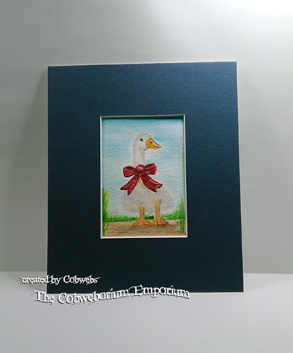 Goosey Gander  ~   an ATC/ACEO – painted for World Watercolour Month