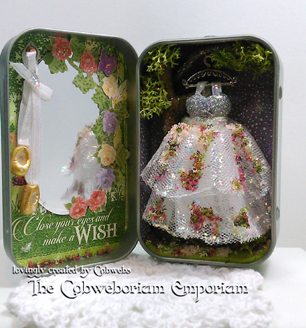 The Fairy Wedding Dress ~ hiding inside a little Altoids tin!
