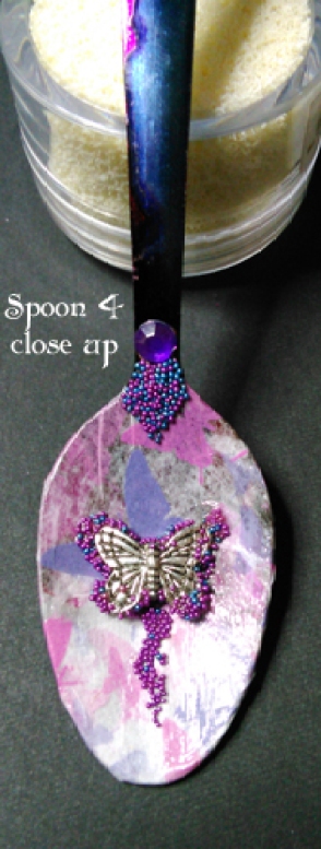 Spoon 4 close up of butterfly